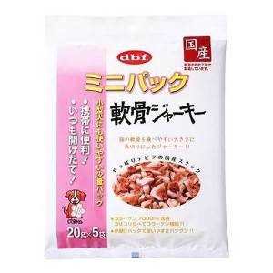 狗小食-日本d_b_f-狗小食-迷你包裝-豬軟骨肉乾粒-犬用-100g-20gx5袋入-粉紅-d.b.f-寵物用品速遞