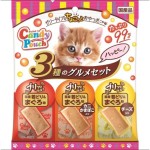 日本Petline Candy Pouch貓零食 肉醬餐包 金槍魚味MIX (原味+蟹肉+芝士) 99g (桃紅) 貓零食 寵物零食 日清 寵物用品速遞