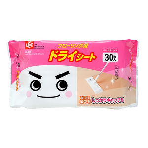 生活用品超級市場-日本LEC-地板除塵紙-30枚入-乾-粉紅-個人護理用品-寵物用品速遞