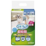 狗尿墊-日本unicharm-耐用透氣寵物尿墊-狗尿墊-狗尿片-腰圍40-45cm-M碼-38枚-狗狗-寵物用品速遞