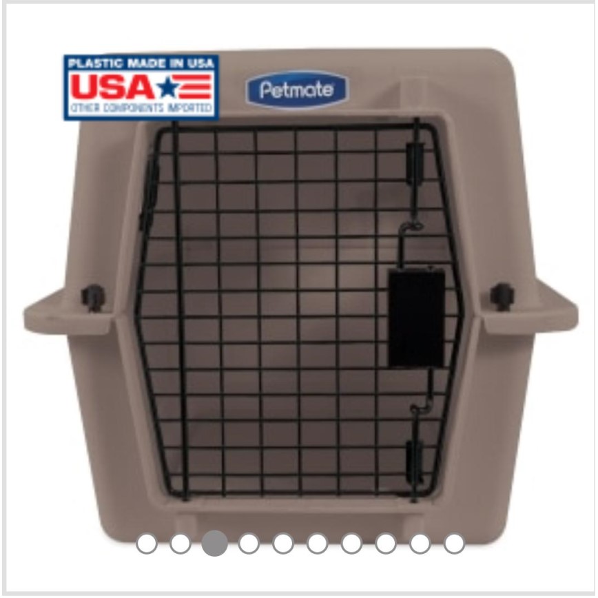 美國Petmate 健力時款運輸飛機籠 細碼 杏色 (16W*21L*15H) (21100) (圖片4)