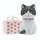生活用品超級市場-日本直送-貓公仔擺設-放在紙袋内的貓2-配粉紅點點紙袋-一個入-貓咪精品-寵物用品速遞
