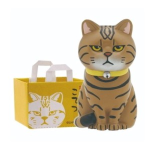生活用品超級市場-日本直送-貓公仔擺設-放在紙袋内的貓2-配橙色貓頭紙袋-一個入-貓咪精品-寵物用品速遞