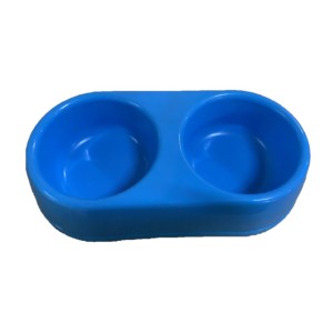 貓犬用日常用品-Moderna-塑膠雙碗-Double-Eco-Bowls-天藍色-貓犬用-H121-016-飲食用具-寵物用品速遞