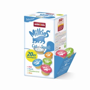 貓小食-Milkies-迷你杯裝寵物牛奶-混合口味-300g-1盒20杯-15gx20-90602143-其他-寵物用品速遞
