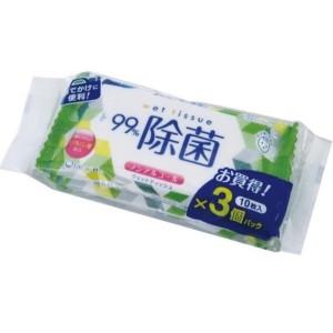生活用品超級市場-日本Life-do-plus-99-除菌-不含酒精成分-携帶式包裝濕紙巾-10枚入x3包-抗疫用品-寵物用品速遞