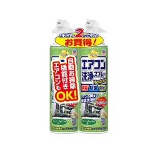 生活用品超級市場-日本Earth-Chemical-免水洗冷氣清潔劑-420ml-2個入-森林香-綠-家居清潔-寵物用品速遞