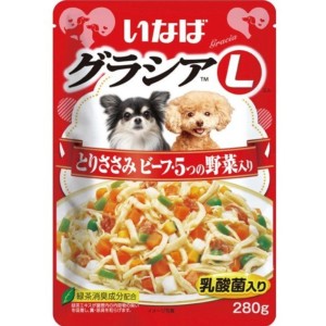 狗罐頭-狗濕糧-CIAO-狗濕糧-日本低脂肪袋裝濕糧-乳酸菌牛肉及蔬菜-GL-42-280g-CIAO-INABA-寵物用品速遞