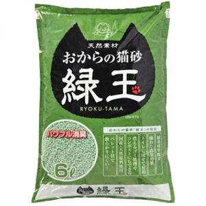 Hitachi-豆腐貓砂-日本Hitachi-RYOKU-TAMA-綠玉綠茶豆腐貓砂-6L-豆腐貓砂-豆乳貓砂-寵物用品速遞