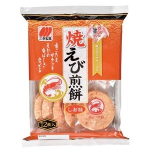 生活用品超級市場-日本三幸製菓-淡鹽味蝦煎餅-12枚入-食用品-寵物用品速遞