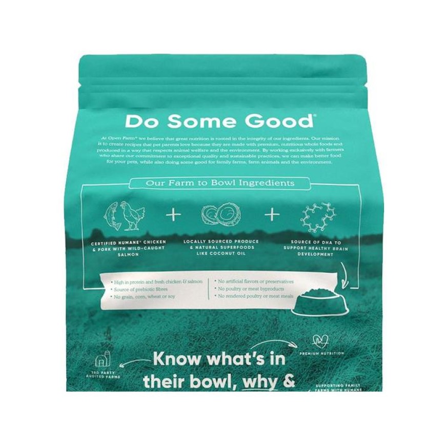 Open Farm 無穀物幼犬配方 野生三文魚+走地雞 24lb (圖片3)