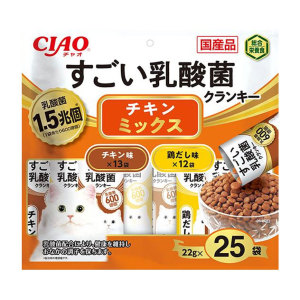 CIAO-貓糧-日本7500億個乳酸菌系列-雞肉混合味-22g-25袋入-橙-P-264-CIAO-INABA-寵物用品速遞