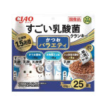 CIAO 貓糧 日本1.5兆億個乳酸菌系列 鰹魚混合味 22g 25袋入 (深藍) (P-262) 貓糧 貓乾糧 CIAO INABA 寵物用品速遞