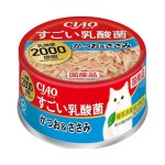 CIAO 日本貓罐頭 2000億個乳酸菌 鰹魚+雞肉 85g (A-193) 貓罐頭 貓濕糧 CIAO INABA 寵物用品速遞