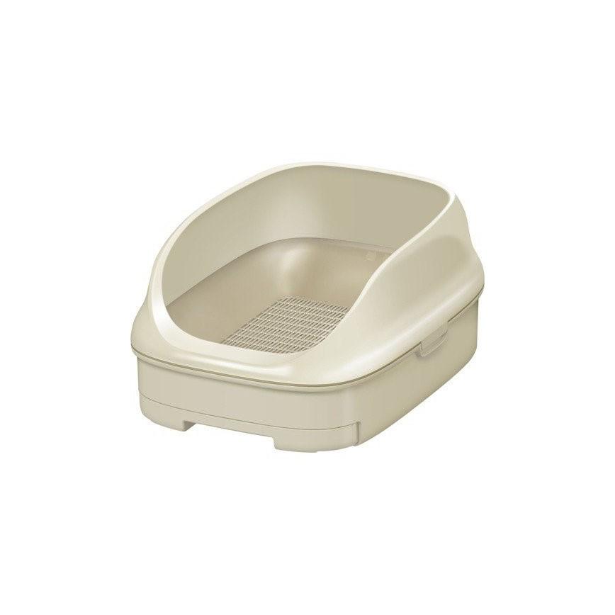 貓砂盆 日本花王 高級貓砂盆 無蓋連托盤套裝 (連木砂+1週份鋒葉樹尿墊)