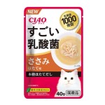 CIAO 貓濕糧 日本乳酸菌軟包 1000億個乳酸菌 雞肉+扇貝 40g (IC-433) 貓罐頭 貓濕糧 CIAO INABA 寵物用品速遞