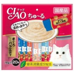 CIAO-貓零食-日本肉泥餐包-金槍魚-扇貝-鱈場蟹-金槍魚節-極品三文魚-14g-20本袋裝-SC-194-CIAO-INABA-貓零食-寵物用品速遞