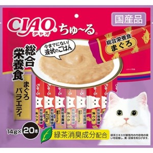 CIAO-貓零食-日本肉泥餐包-綜合營養食-金槍魚混合肉醬-14g-20本入-SC-270-CIAO-INABA-貓零食-寵物用品速遞