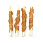 Nasami 貓狗零食 風乾小食系列 雞肉繞白色牛皮棒 1kg (NS-1014) 貓犬用小食 Nasami 寵物用品速遞