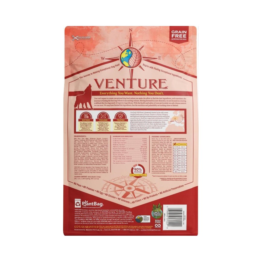 Earthborn Holistic Venture 低敏 單一動物蛋白全犬配方 野豬+小南瓜 4lb (VWB04) (圖片3)