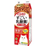 CIAO 貓糧 日本乳酸菌系列 維護牙齒健康 金槍魚味牛奶盒裝 400g (P-281) 貓糧 貓乾糧 CIAO INABA 寵物用品速遞