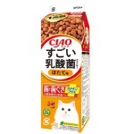 CIAO 貓糧 日本乳酸菌系列 維護牙齒健康 扇貝味牛奶盒裝 400g (P-283) 貓糧 貓乾糧 CIAO INABA 寵物用品速遞