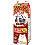 CIAO 貓糧 日本乳酸菌系列 維護牙齒健康 雞肉味牛奶盒裝 400g (P-284) 貓糧 貓乾糧 CIAO INABA 寵物用品速遞