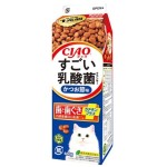 CIAO 貓糧 日本乳酸菌系列 維護牙齒健康 鰹魚味牛奶盒裝 400g (P-282) 貓糧 貓乾糧 CIAO INABA 寵物用品速遞