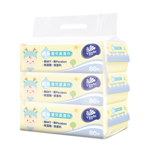 生活用品超級市場-Vinda維達-嬰兒純水柔濕紙巾-80片x3包-106326-紙巾及廁紙-寵物用品速遞