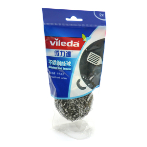 生活用品超級市場-Vileda微力達-百潔布系列-鋼絲球-2個裝-923021-廚房用品-寵物用品速遞