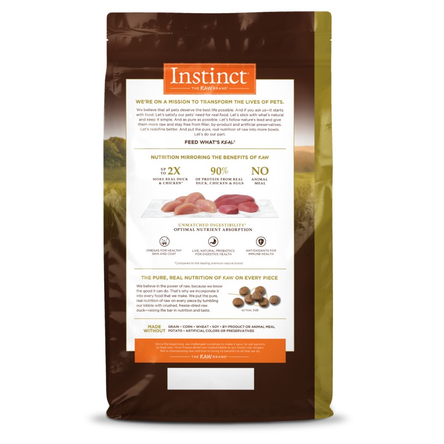 Instinct 貓糧 本能 貓糧 無穀物頂級蛋白質系列 鴨肉配方 4lb (658535) (圖片3)