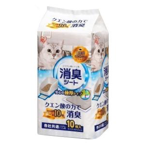 貓咪日常用品-日本IRIS-消臭寵物尿片尿墊-貓砂盤專用-43x31cm-10枚-TIH-10C-貓砂盤用尿墊-寵物用品速遞