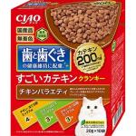 CIAO 貓糧 日本維護牙齒健康 雞肉金槍魚+雞肉扇貝+雞肉鰹魚 20g 10袋入 (P-273) 貓糧 貓乾糧 CIAO INABA 寵物用品速遞