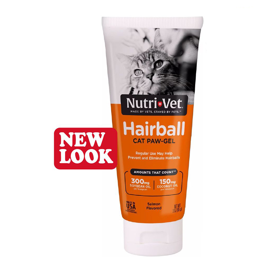 貓咪去毛球 Nutrivet 貓用三文魚化毛膏(含三文魚油) 3oz (NV50403)