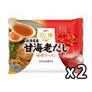 生活用品超級市場-日本だし麺-北海道甜蝦-味噌湯拉麵-2件裝-食品-寵物用品速遞