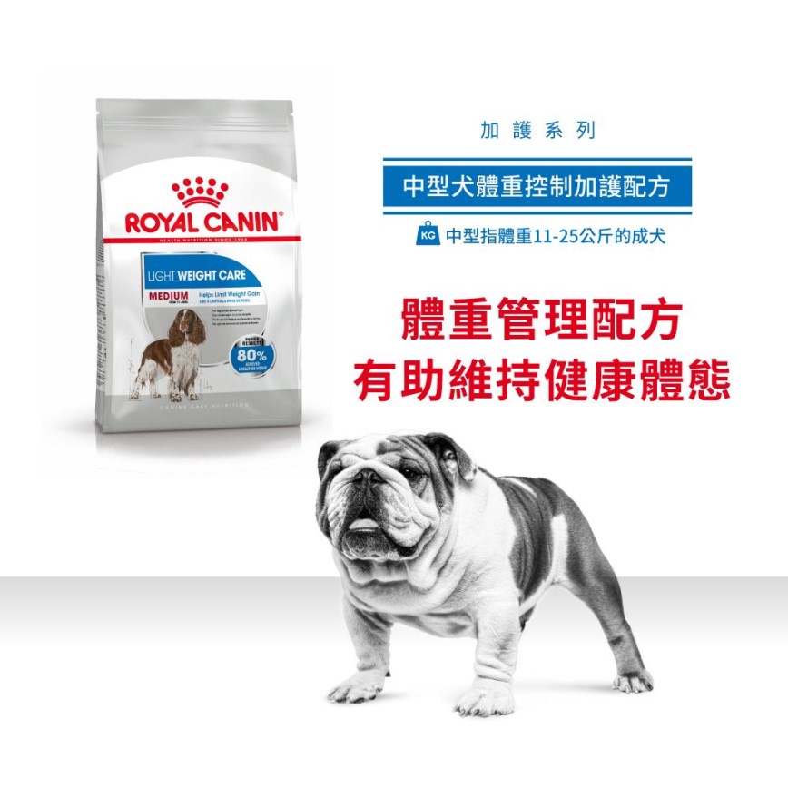 Royal Canin 狗糧 法國皇家狗糧 加護系列 中型犬體重控制加護配方 中型犬 體重控制加護配方 12kg (3053300) (圖片3)