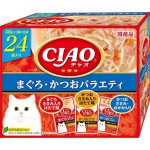 CIAO 貓濕糧 日本貓濕糧包 金槍魚+鰹魚組合裝 40g 24袋入 (IC-422) 貓罐頭 貓濕糧 CIAO INABA 寵物用品速遞