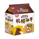 日本日清食品 北海道5包裝拉麵 札幌味噌味 生活用品超級市場 食品