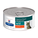 Hill's 貓罐頭 處方糧 w/d 消化系統及體重管理配方 雞肉 5.5oz (9455) 貓罐頭 貓濕糧 Hills 寵物用品速遞