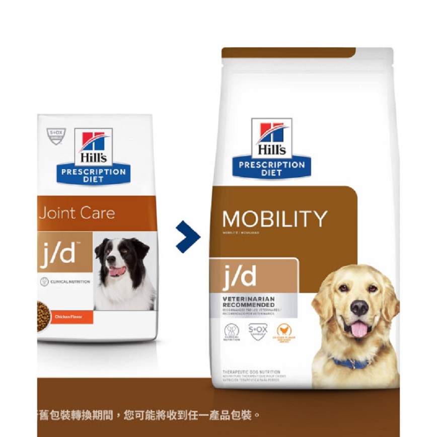 Hills Dry Dog Food Prescription Diet j/d Joint Care 27.5lbs (8598) (圖片3)