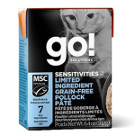 GO! SOLUTIONS 貓濕糧 低敏美毛系列 鱈魚肉醬 182g (1266022) 貓罐頭 貓濕糧 GO 寵物用品速遞