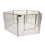 SSolidpet蘇力 寵物籠 不鏽鋼方通圍欄 中號 (STC-304-370) 貓犬用日常用品 寵物籠 寵物用品速遞