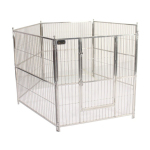 貓犬用日常用品-Solidpet蘇力-寵物籠-不鏽鋼方通圍欄-大號-STC-304-373-寵物籠-寵物用品速遞