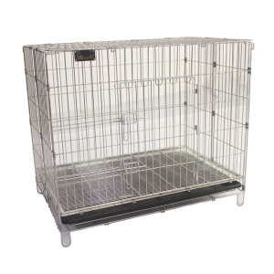 貓犬用日常用品-Solidpet蘇力-寵物籠-鋼枝籠-圓枝底網款-3尺-STC-304-364-寵物籠-寵物用品速遞