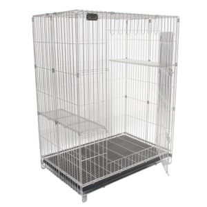 貓犬用日常用品-Solidpet蘇力-寵物籠-不鏽鋼貓籠-大號-STC-C-304-003-寵物籠-寵物用品速遞