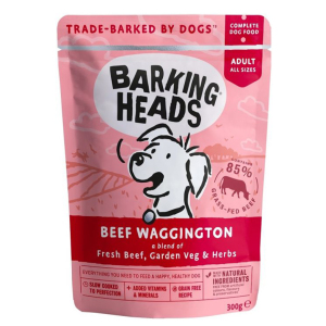 Barking-Heads-狗濕糧-無穀物食用濕包-牛肉-300g-BHWB-桃紅色-Barking-Heads-寵物用品速遞