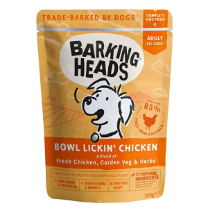 Barking-Heads-狗濕糧-無穀物食用濕包-雞肉-300g-BHWC-橙色-Barking-Heads-寵物用品速遞