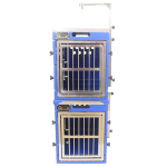 Solidpet蘇力 寵物籠 貓籠狗籠 鋁折疊飛機籠組合 無輪款 一號 藍色 (ALAC-215-BL) 貓犬用日常用品 寵物籠 寵物用品速遞