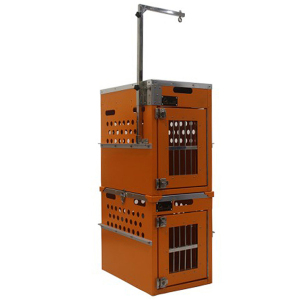 Solidpet蘇力-寵物籠-鋁板固定飛機籠組合-抽屜無輪新款-二號-橙色-ALAC-253-OR-寵物籠-寵物用品速遞