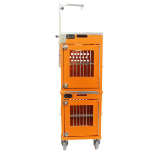 Solidpet蘇力-寵物籠-鋁板固定飛機籠組合-無輪新款-二號-橙色-ALAC-254-OR-寵物籠-寵物用品速遞